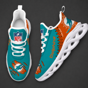 Limited Edition – Customized NFL Miami Dolphins Unisex Max Soul Shoes