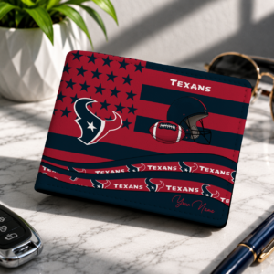 Limited Edition – Customized NFL Houston Texans Leather Wallet