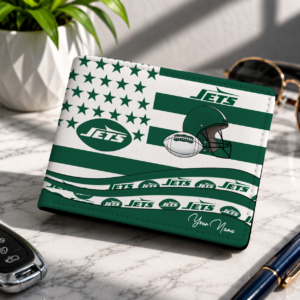 Limited Edition – Customized NFL New York Jets Leather Wallet