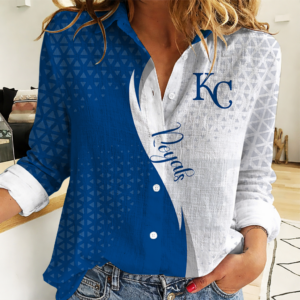 Limited Edition – Customized MLB Kansas City Royals Women Casual Shirt