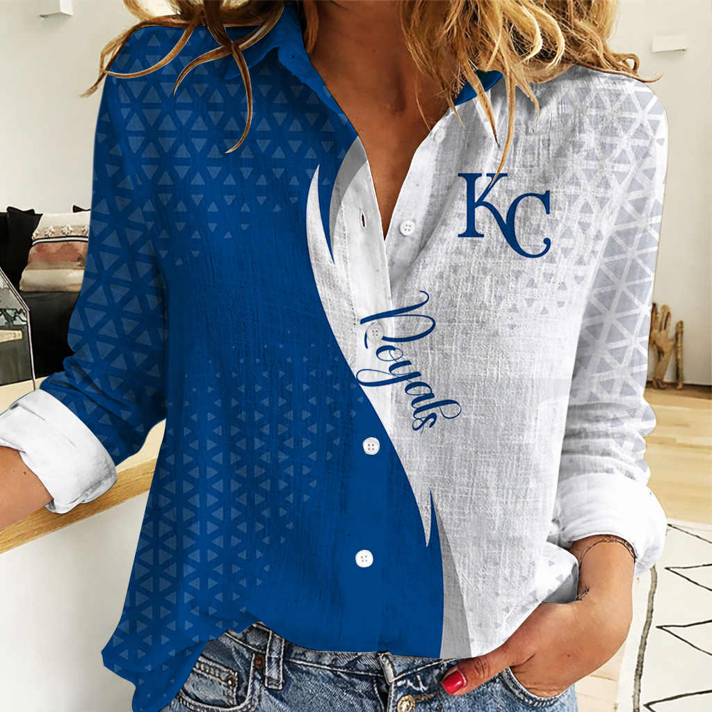 Limited Edition – Customized MLB Kansas City Royals Women Casual Shirt