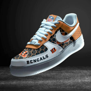 Limited Edition – Customized NFL Cincinnati Bengals Air Force 1 Sneakers
