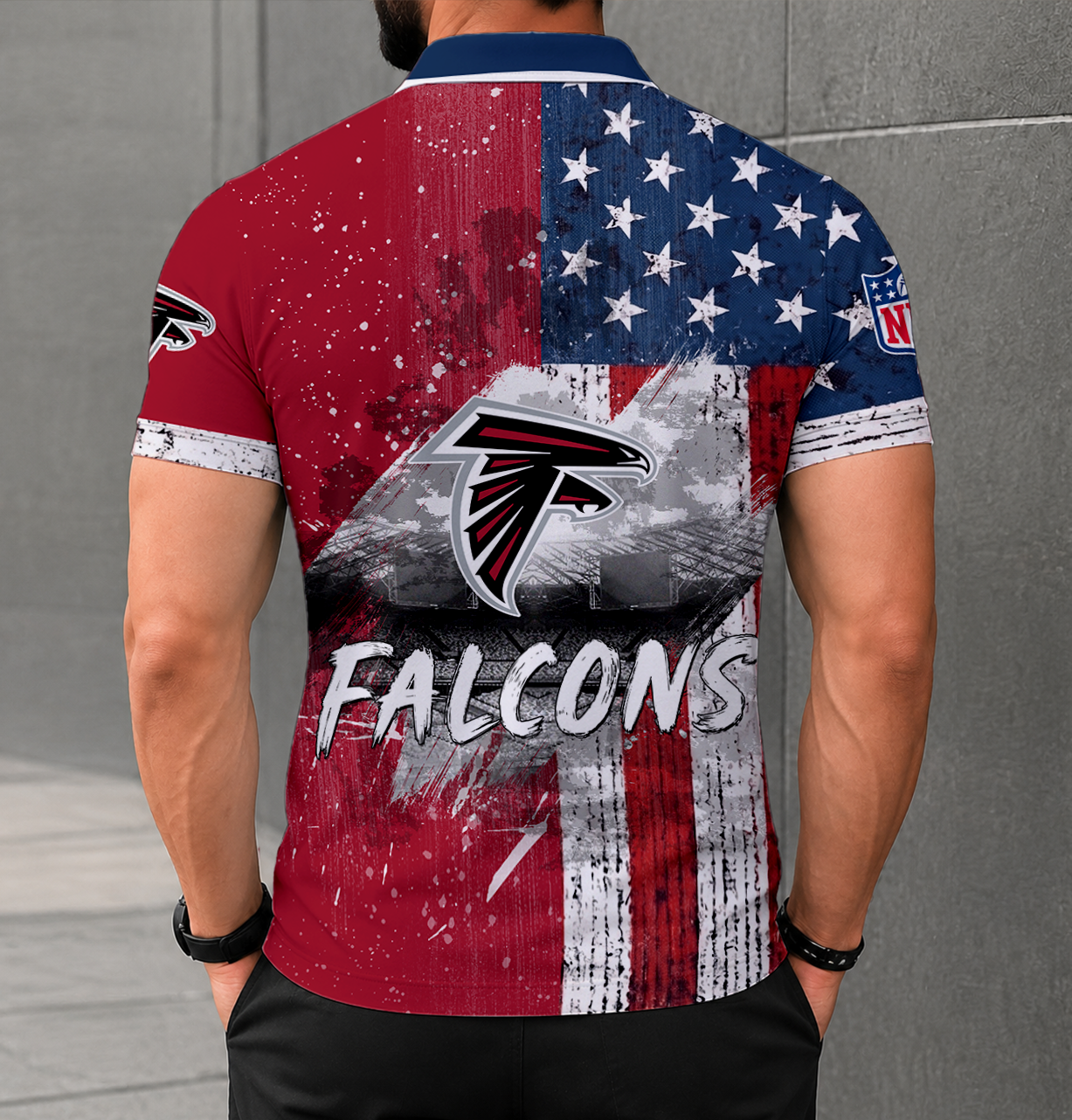 Limited Edition – Customized NFL Atlanta Falcons Polo Shirt - Image 2