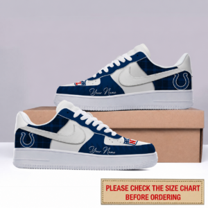 Limited Edition – Customized NFL Indianapolis Colts Air Force 1 Shoes