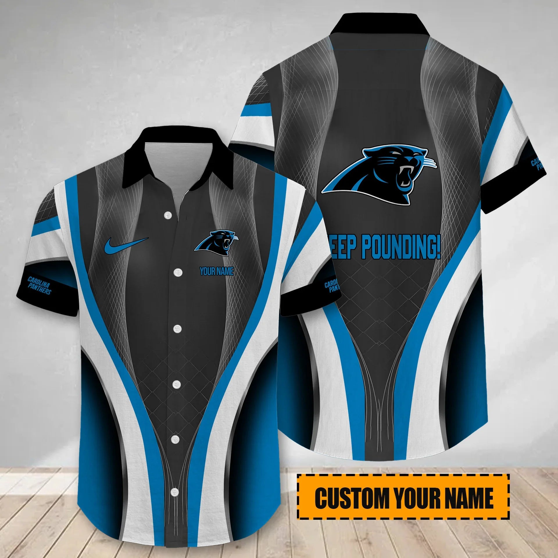 Limited Edition – Customized NFL Carolina Panthers Hawaiian Shirt - Image 2