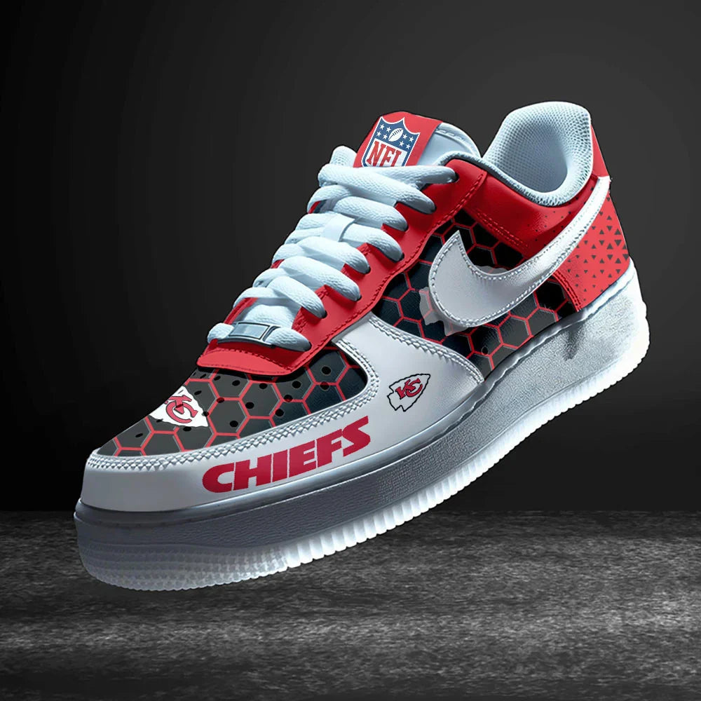 Limited Edition – Customized NFL Kansas City Chiefs Air Force 1 Sneakers