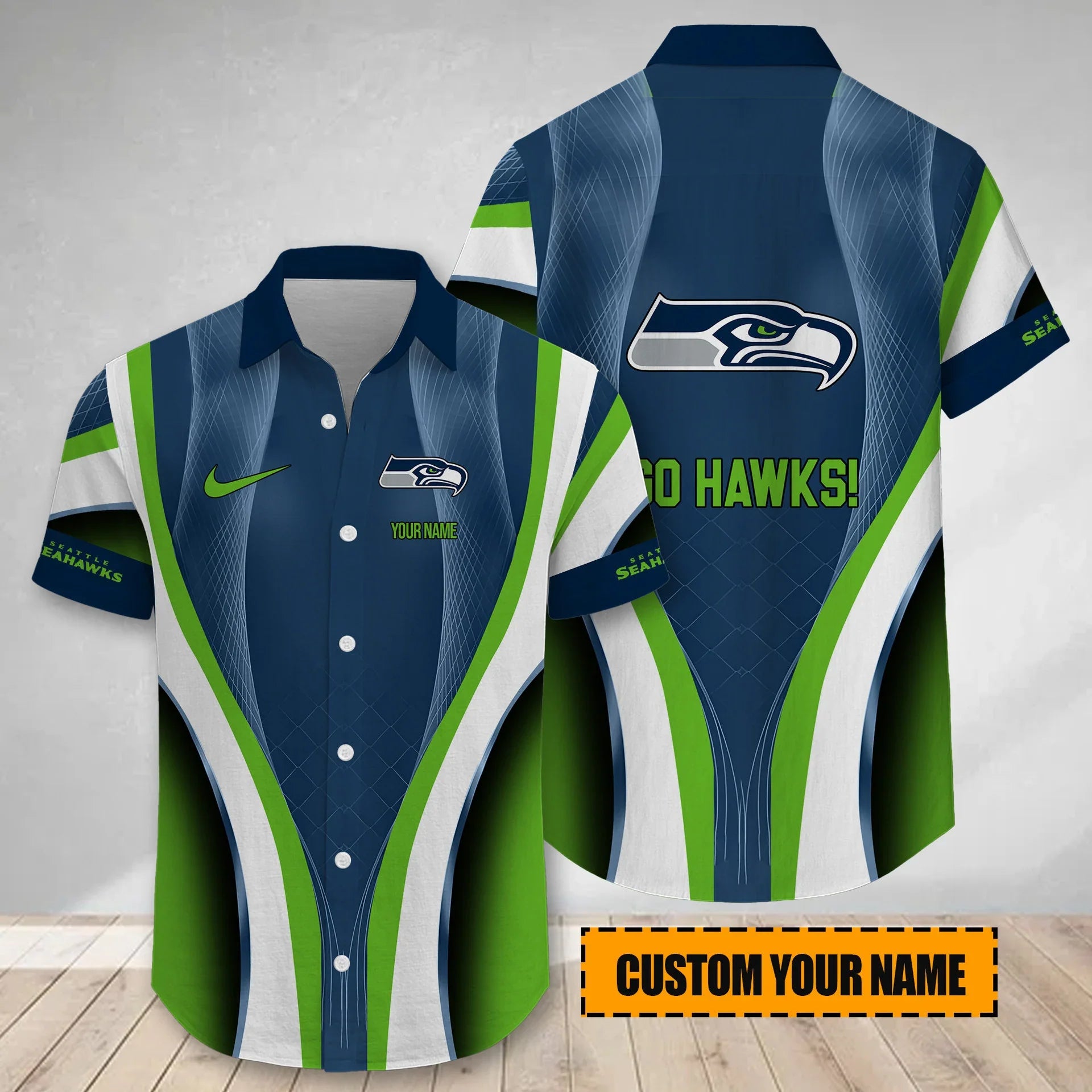 Limited Edition – Customized NFL Seattle Seahawks Hawaiian Shirt - Image 2