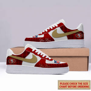 Limited Edition – Customized NFL San Francisco 49Ers Air Force 1 Shoes