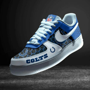 Limited Edition – Customized NFL Indianapolis Colts Air Force 1 Sneakers