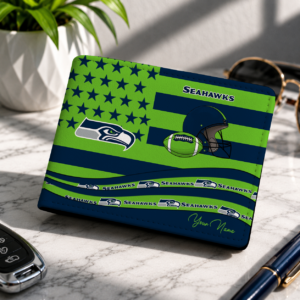 Limited Edition – Customized NFL Seattle Seahawks Leather Wallet