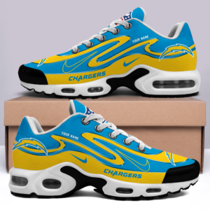 Limited Edition – Customized NFL Los Angeles Chargers Air Max Plus Sneakers