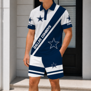 Limited Edition – Customized NFL Dallas Cowboys Polo Shirt & Short Pants Set