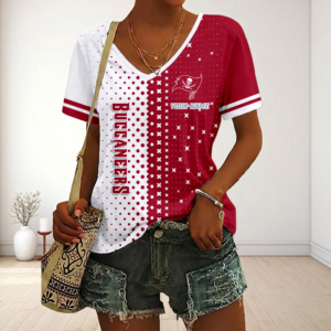 Limited Edition – Customized NFL Tampa Bay Buccaneers V-Neck Female Shirt