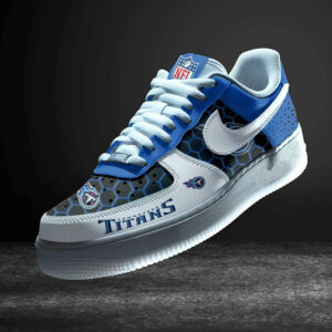 Limited Edition – Customized NFL Tennessee Titans Air Force 1 Sneakers