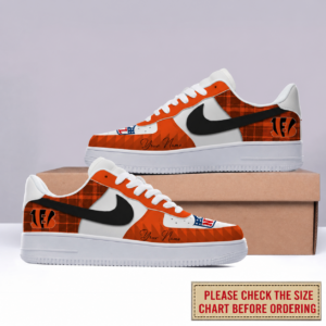 Limited Edition – Customized NFL Cincinnati Bengals Air Force 1 Shoes