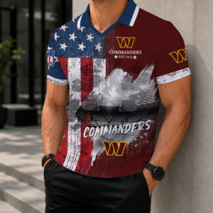 Limited Edition – Customized NFL Washington Commanders Polo Shirt