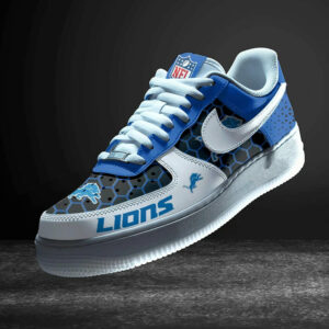 Limited Edition – Customized NFL Detroit Lions Air Force 1 Sneakers