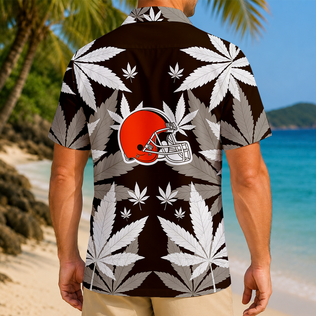 Limited Edition – Customized NFL Cleveland Browns Unisex Hawaiian Shirt - Image 2