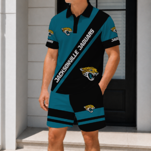 Limited Edition – Customized NFL Jacksonville Jaguars Polo Shirt & Short Pants Set