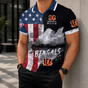 Limited Edition – Customized NFL Cincinnati Bengals Polo Shirt