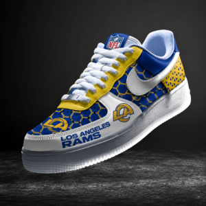 Limited Edition – Customized NFL Los Angeles Rams Air Force 1 Sneakers