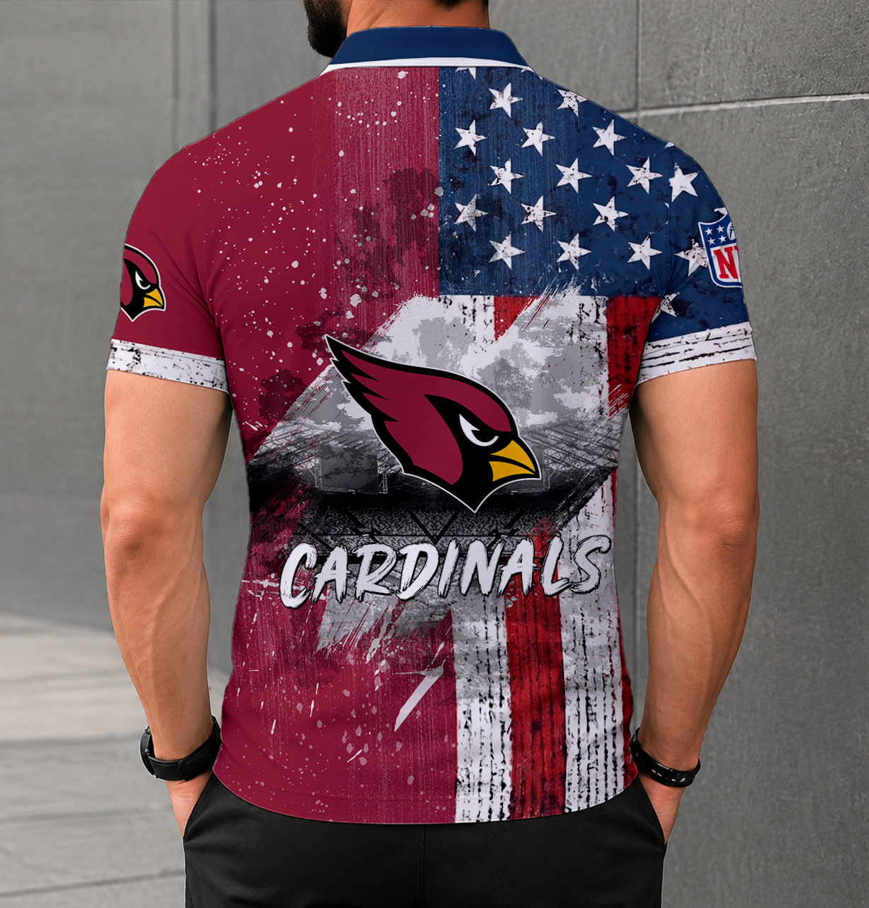 Limited Edition – Customized NFL Arizona Cardinals Polo Shirt - Image 2