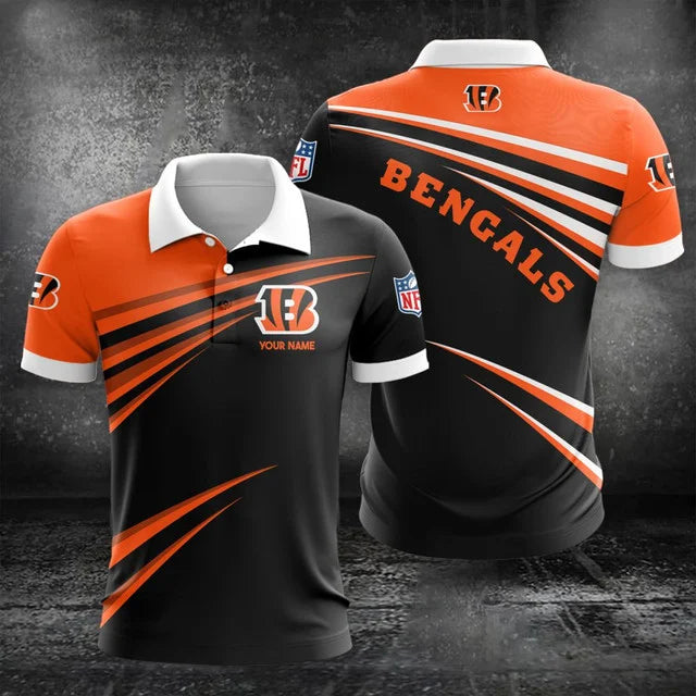 Limited Edition – Customized NFL Cincinnati Bengals Polo Shirt & Short Pants Set