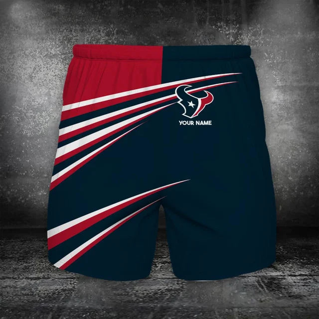 Limited Edition – Customized NFL Houston Texans Polo Shirt & Short Pants Set - Image 2