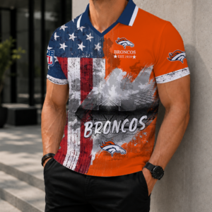 Limited Edition – Customized NFL Denver Broncos Polo Shirt