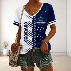 Limited Edition – Customized NFL Dallas Cowboys V-Neck Female Shirt