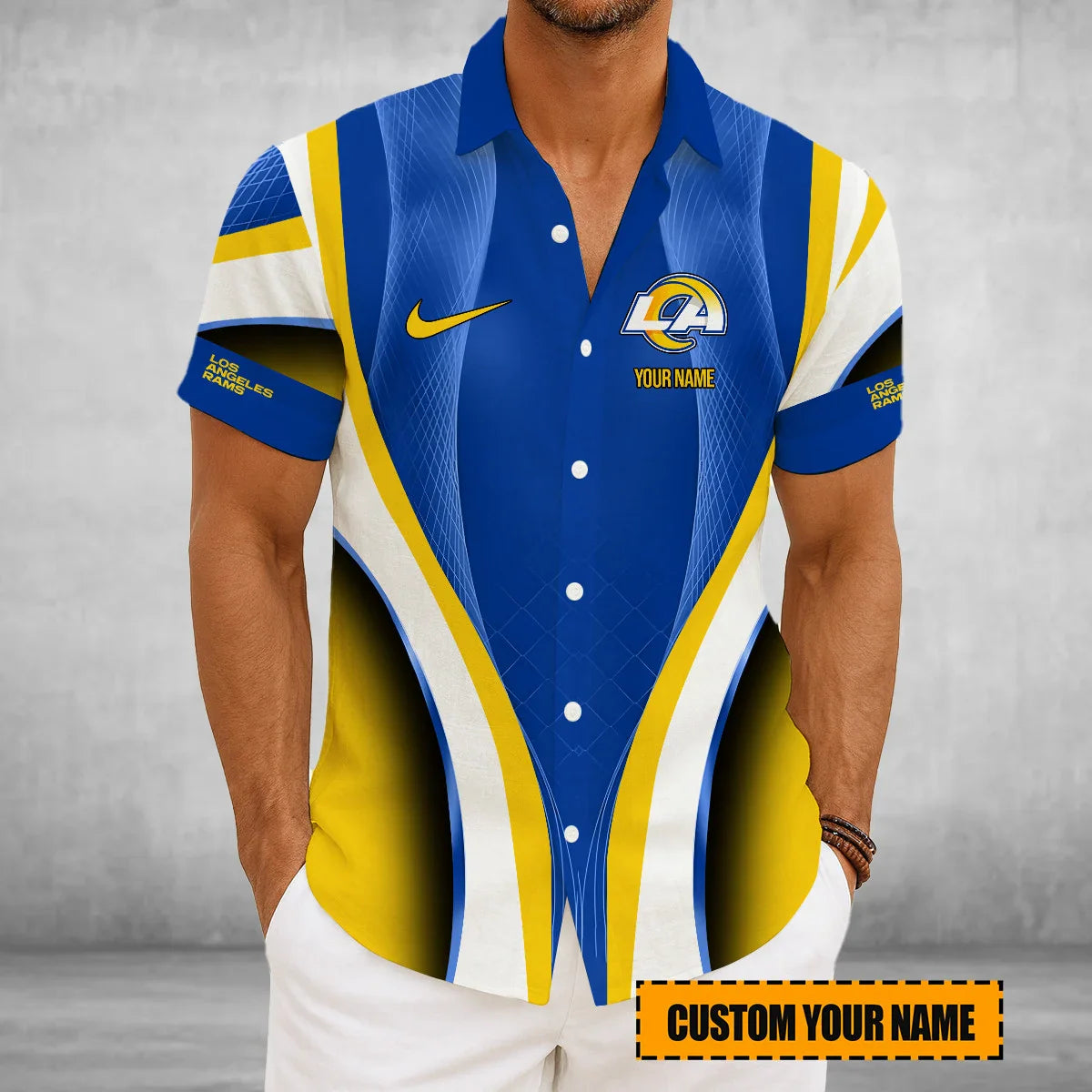 Limited Edition – Customized NFL Los Angeles Rams Hawaiian Shirt