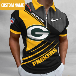 Limited Edition – Customized NFL Green Bay Packers Zip Polo Shirt