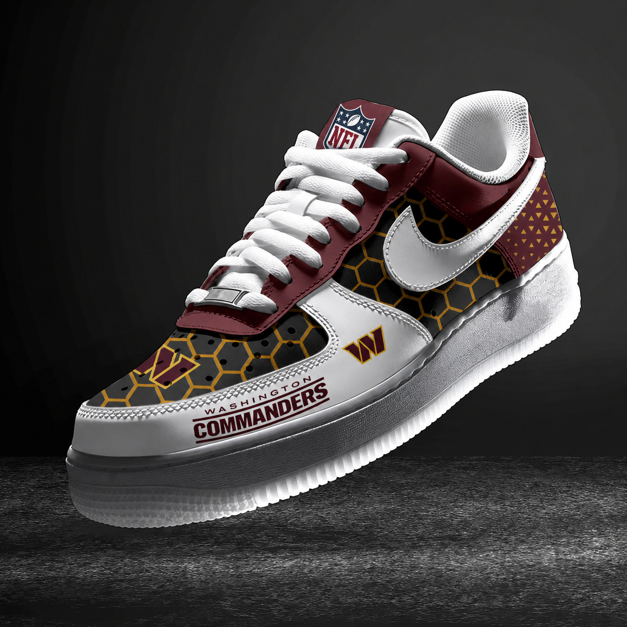 Limited Edition – Customized NFL Washington Commanders Air Force 1 Sneakers