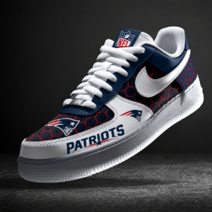 Limited Edition – Customized NFL New England Patriots Air Force 1 Sneakers