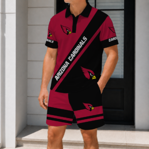 Limited Edition – Customized NFL Arizona Cardinals Polo Shirt & Short Pants Set