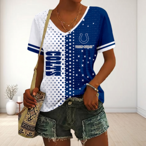 Limited Edition – Customized NFL Indianapolis Colts V-Neck Female Shirt