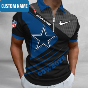 Limited Edition – Customized NFL Dallas Cowboys Zip Polo Shirt