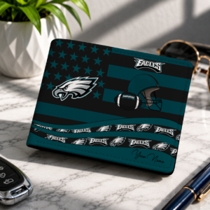 Limited Edition – Customized NFL Philadelphia Eagles Leather Wallet