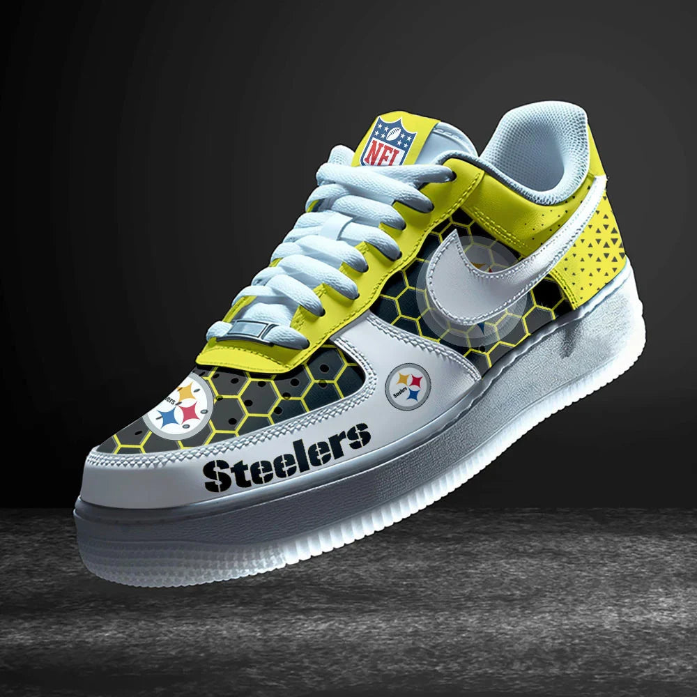 Limited Edition – Customized NFL Pittsburgh Steelers Air Force 1 Sneakers