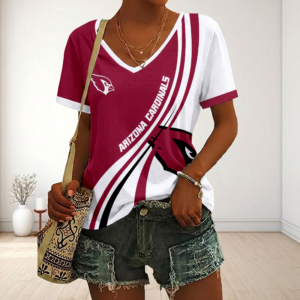 Limited Edition – Customized NFL Arizona Cardinals V-Neck Female Shirt
