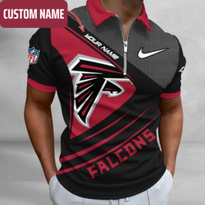 Limited Edition – Customized NFL Atlanta Falcons Zip Polo Shirt