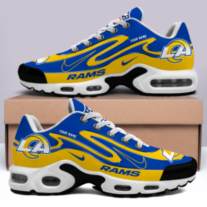Limited Edition – Customized NFL Los Angeles Rams Air Max Plus Sneakers