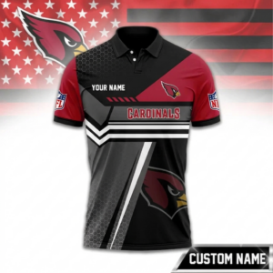 Limited Edition – Customized NFL Arizona Cardinals Zip Polo Shirt