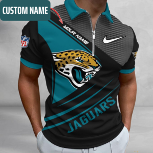 Limited Edition – Customized NFL Jacksonville Jaguars Zip Polo Shirt
