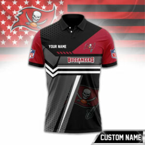 Limited Edition – Customized NFL Tampa Bay Buccaneers Zip Polo Shirt