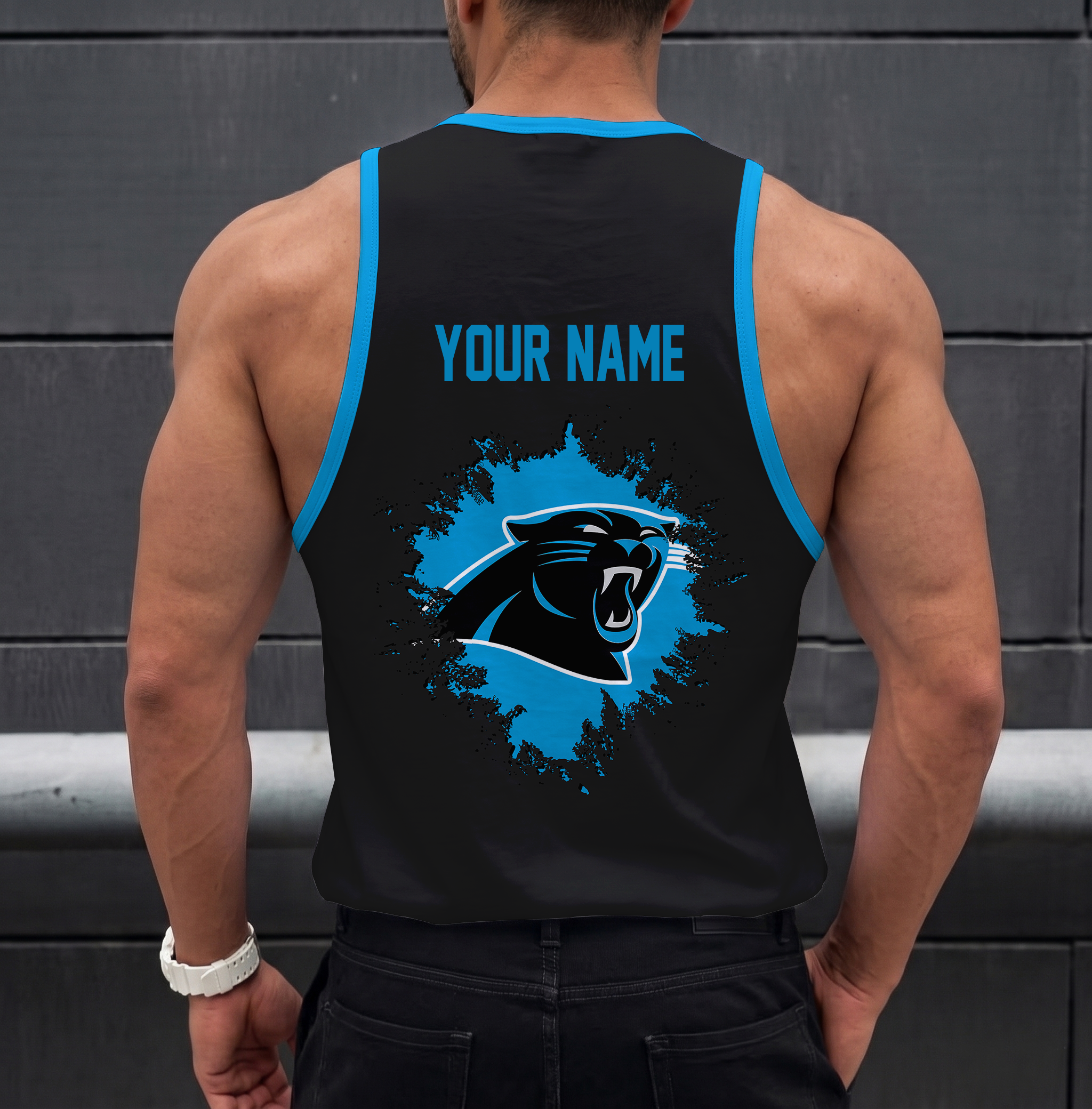 Limited Edition – Customized NFL Carolina Panthers Unisex Tank Top - Image 2