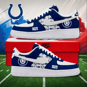 Limited Edition – Customized NFL Indianapolis Colts Air Force 1 Sneakers
