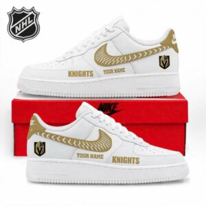 Limited Edition – Customized NHL Vegas Golden Knights Air Force 1 Sneakers