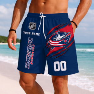Limited Edition – Customized NHL Columbus Blue Jackets Short Pants