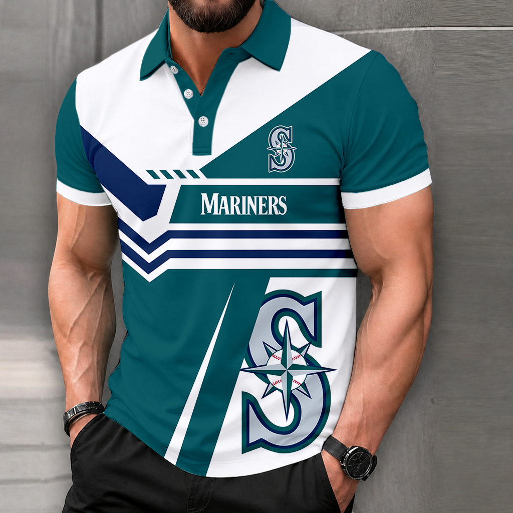 Limited Edition – Customized MLB Seattle Mariners Polo Shirt